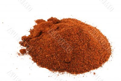 Red chili on an isolated background