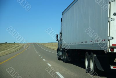 Truck on prairie