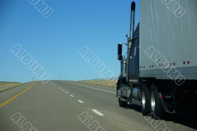 Truck on prairie