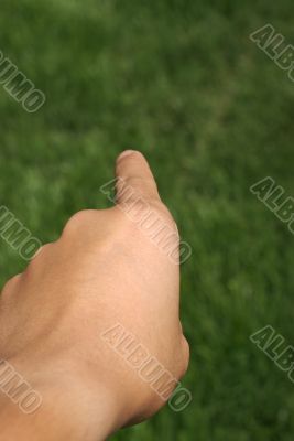 pointing finger