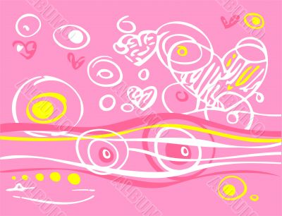 Pink romantic background