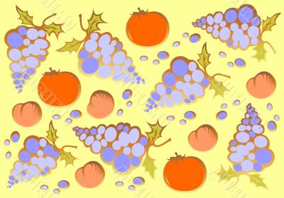 Grapes background