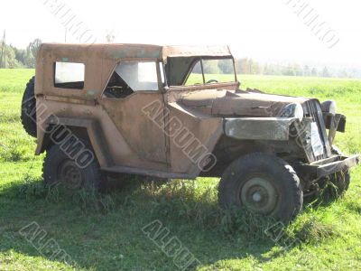 old car in the field