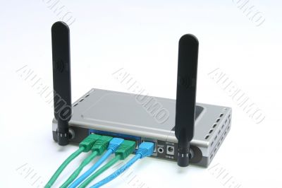 wireless modem & router with cables