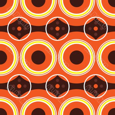 sixties orange retro