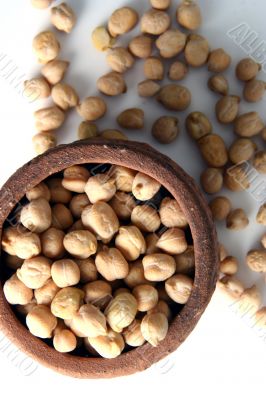 split peas at terracotta jug