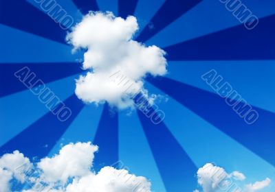 Blue sky and white clouds