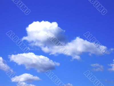 Blue sky and white clouds
