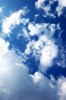 Blue sky and white clouds
