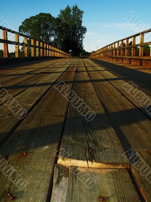 boards of the village bridge