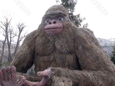Mock-up of the monkey