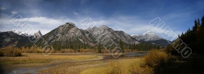 Panorama, Vermillion Lake, Bow River