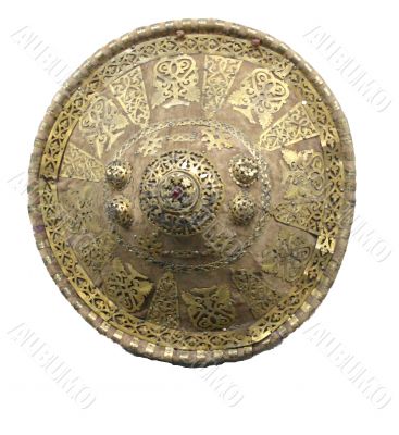 Isolated ancient shield