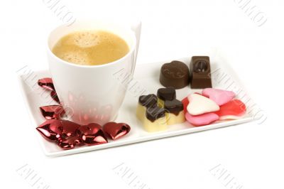 Festive cup of coffee
