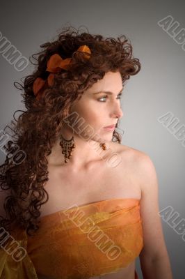 Beautiful autumn girl