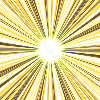 Bursting sun