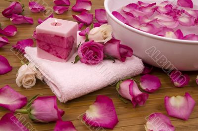 Roses in a Spa