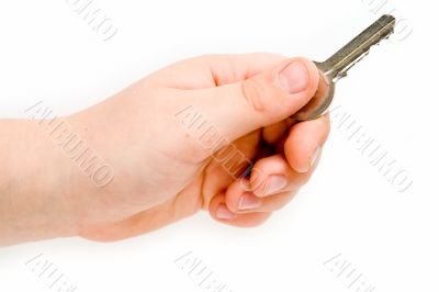 Hand with a key