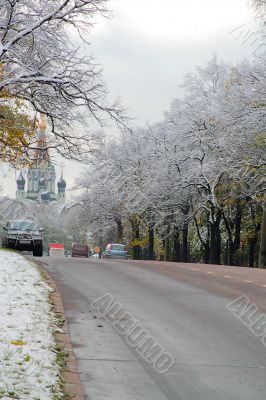 Winter came to town
