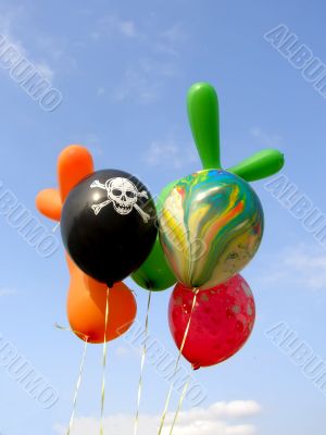 balloons on the sky