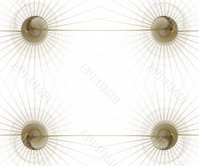 Border/Business Graphic - Gold Balls