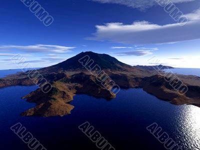 uninhabited island