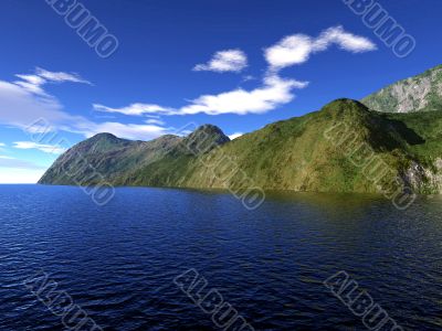 uninhabited island