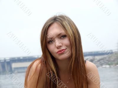portrait of the beautiful young girl 3