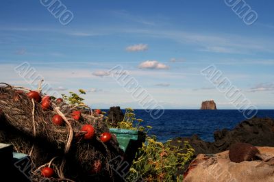 Fishing Net on the back of the island