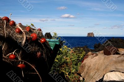 Fishing Net on the back of the island