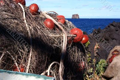 Fishing Net on the back of the island