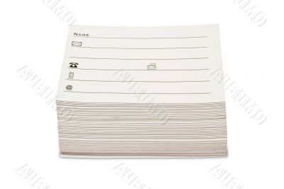 Blank Address Cards