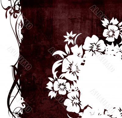 floral style backgrounds frame