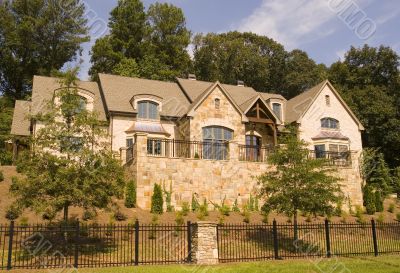 Stone House and Wrought Iron