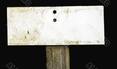 Worn sign