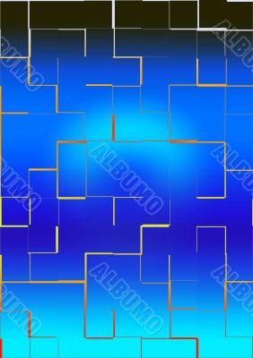 Abstraction blue background
