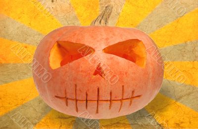 Grunge Halloween pumpkin