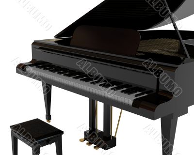 Black piano