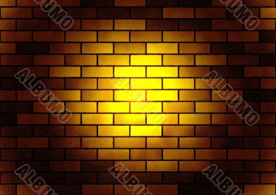 Brick  luminous texture