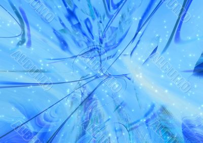 Blue artifical texture