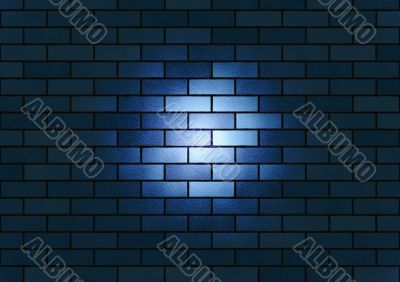 Blue brick texture