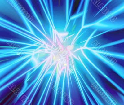 Neon glowing abstract