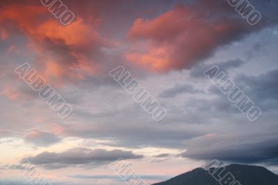 Pink clouds