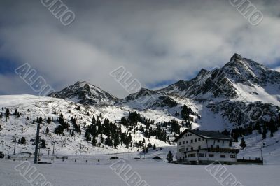Hotel in the snow