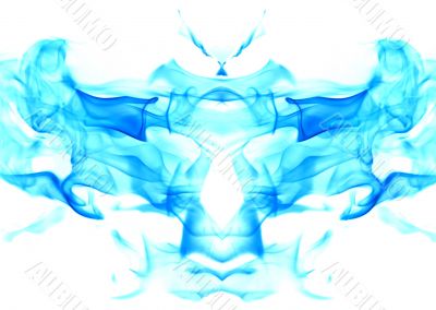 Cool blue flame figure