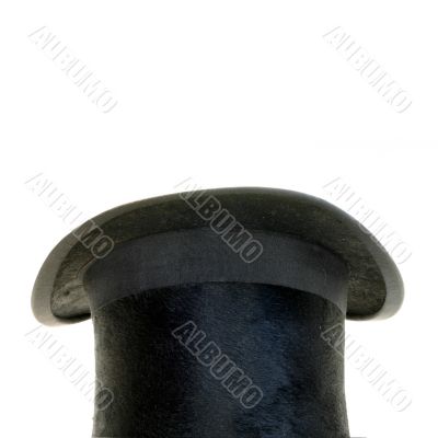 Black hat on white
