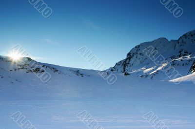 Beautiful snowscape