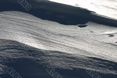 Snow up close