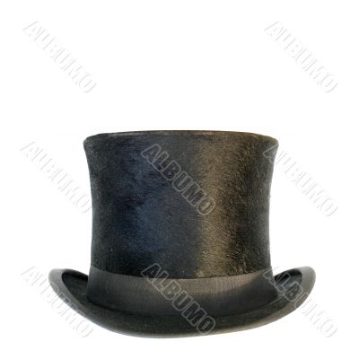 Black hat on white