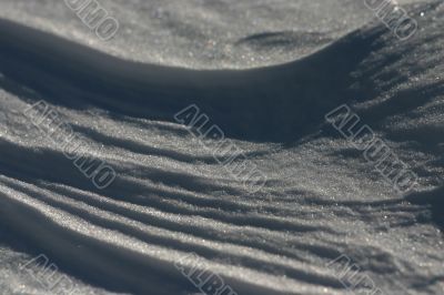 Macro snowscape